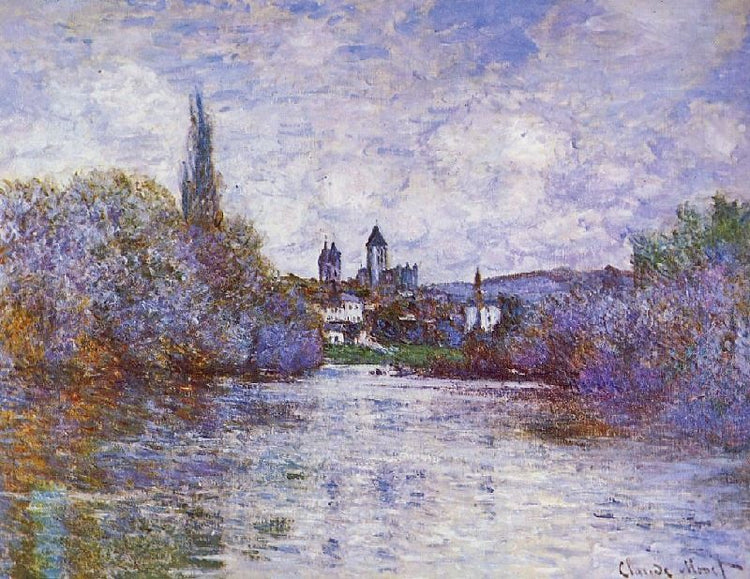 The Small Arm Of The Seine At Vetheuil by Claude Oscar Monet