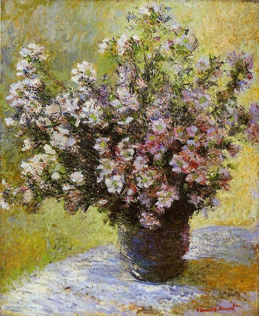 Bouquet Of Mallows by Claude Oscar Monet