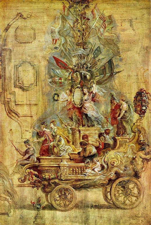 Triumphal Car Of Kallo by Peter Paul Rubens