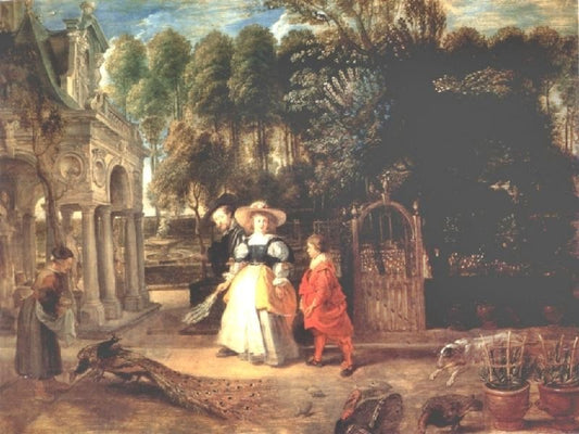 Rubens In His Garden With Helena Fourment by Peter Paul Rubens