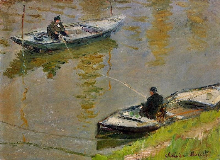 Two Anglers by Claude Oscar Monet