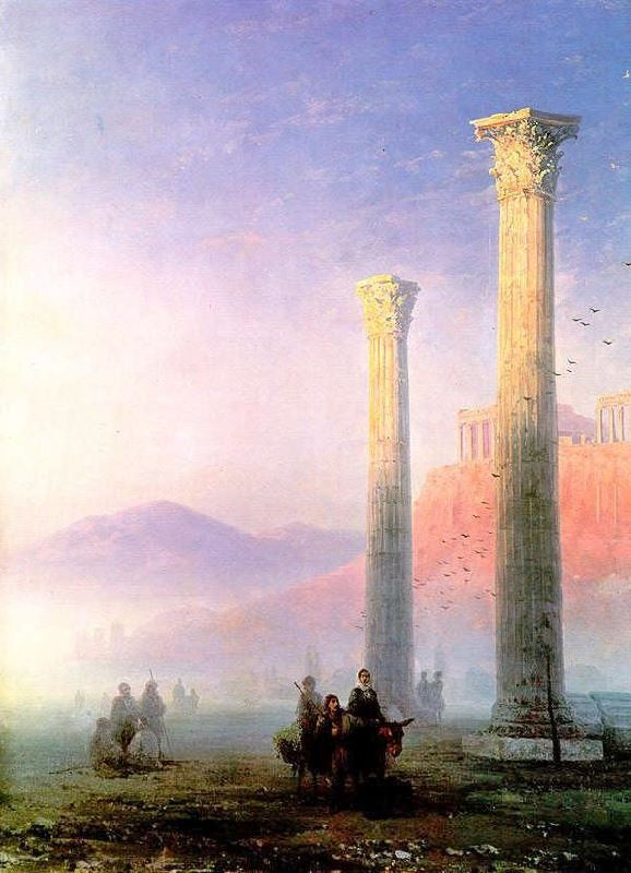 Acropolis Of Athens. by Ivan Constantinovich Aivazovsk