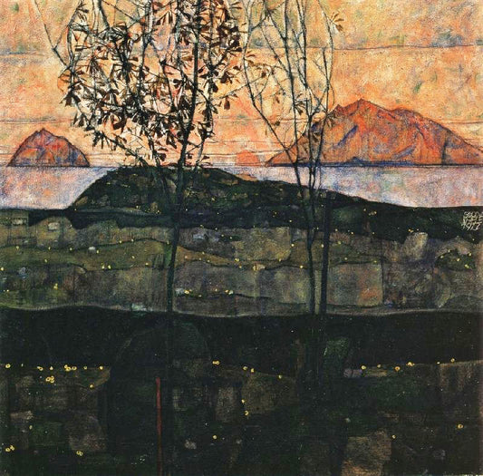 Setting Sun by Egon Schiele