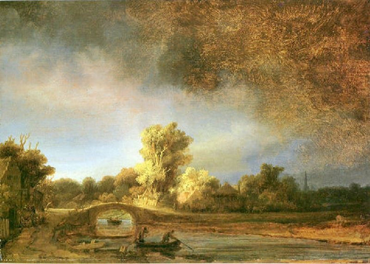 Landscape With Stone Bridge by Rembrandt van Rijn