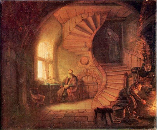 Philosopher In Meditation by Rembrandt van Rijn