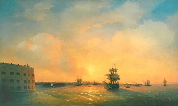 Kronshtadt, Fort The Emperor Alexander by Ivan Constantinovich Aivazovsk