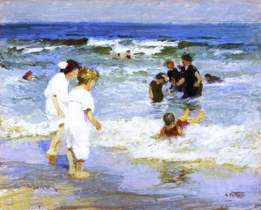 Playing In The Water by Edward Potthast
