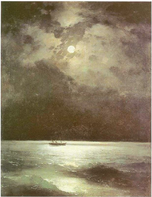 The Black Sea At Night by Ivan Constantinovich Aivazovsk