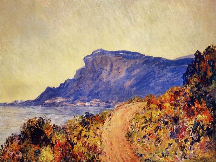 Coastal Road At Cap Martin, Near Menton by Claude Oscar Monet