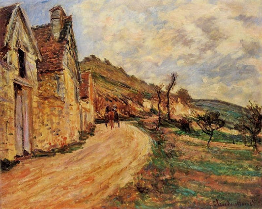 Les Roches At Falaise Near Giverny by Claude Oscar Monet