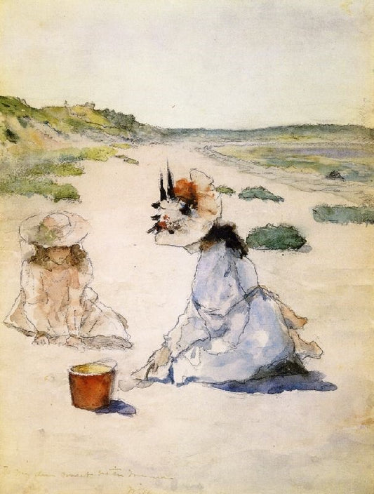 On The Beach, Shinnecock by William Merritt Chase