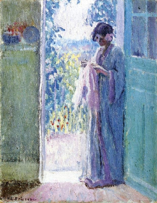 Woman In A Doorway by Frederick Carl Frieseke