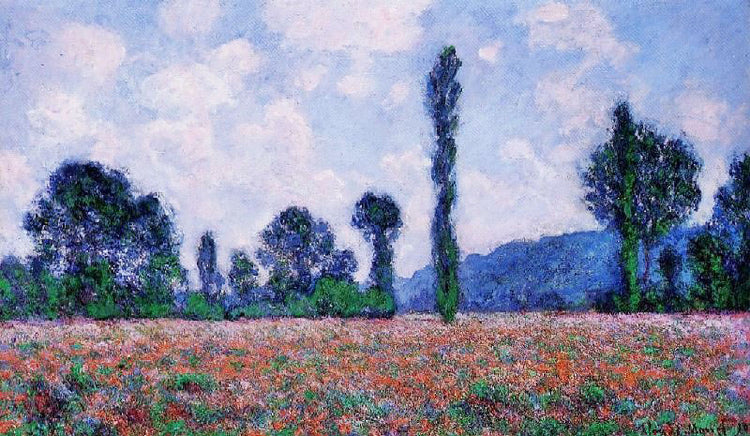 Poppy Field, Giverny by Claude Oscar Monet