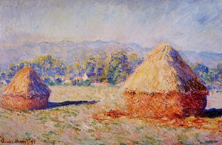 Grainstacks In The Sunlight, Morning Effect by Claude Oscar Monet