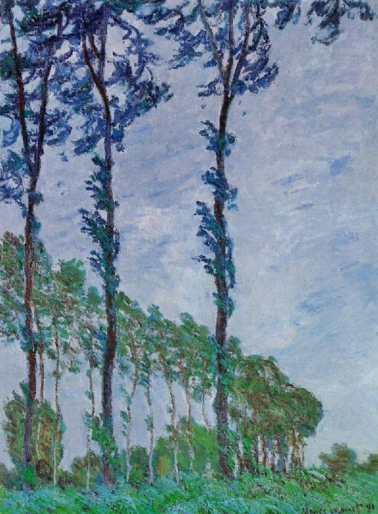 Poplars, Wind Effect by Claude Oscar Monet