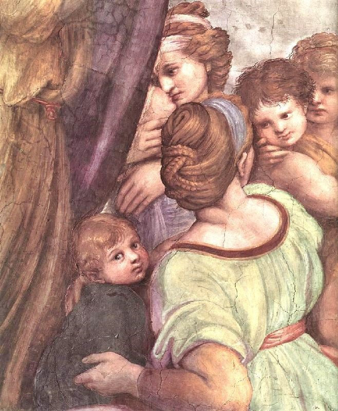 The Mass At Bolsena, Detail 4, Stanza Di Eliodoro by Raphael