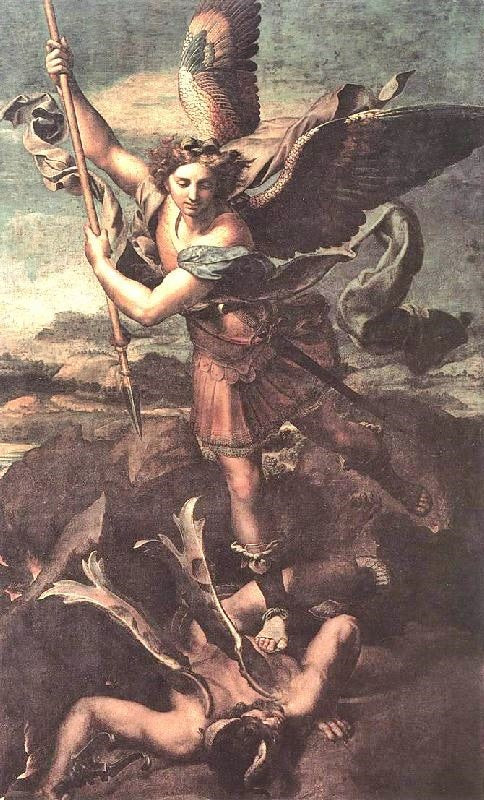St Michael And The Satan by Raphael