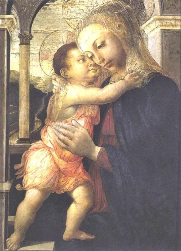Madonna And Child, Madonna Della Loggia by Sandro Botticelli