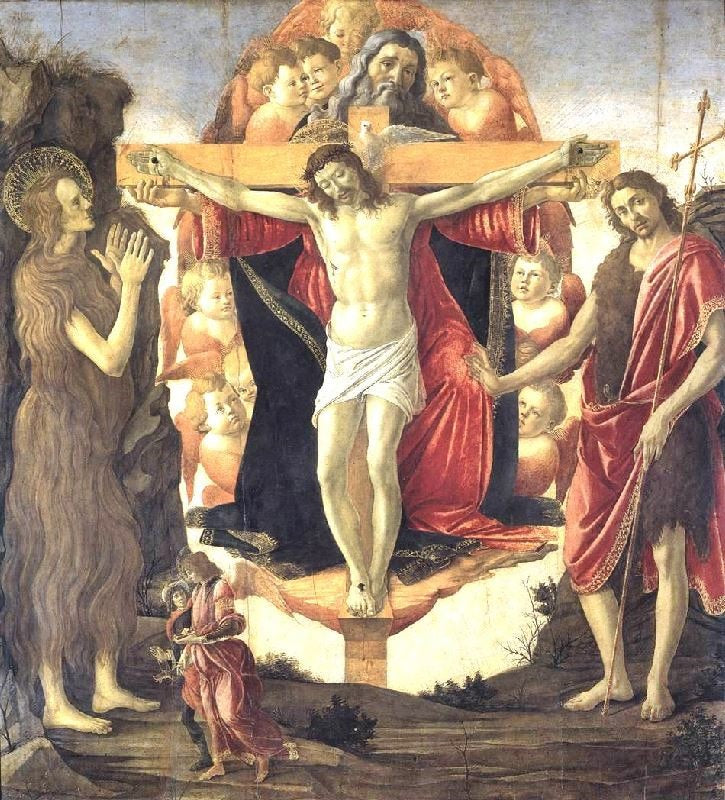 Holy Trinity, Pala Della Convertite by Sandro Botticelli