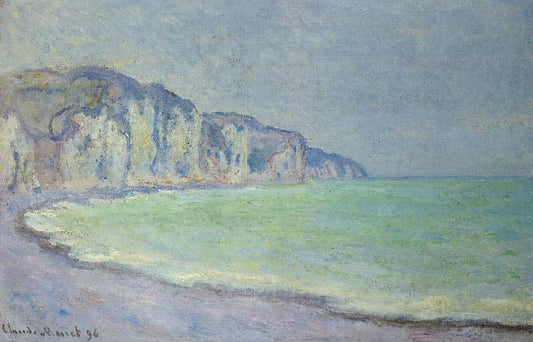 Cliff At Pourville by Claude Oscar Monet