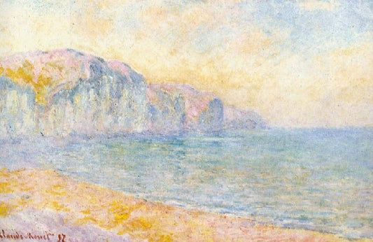 Cliffs At Pourville, Morning by Claude Oscar Monet