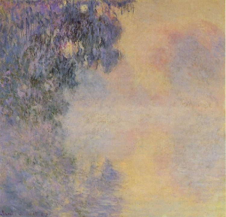 Arm Of The Seine Near Giverny In The Fog by Claude Oscar Monet