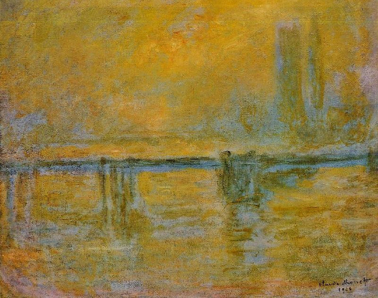Charing Cross Bridge, Fog by Claude Oscar Monet