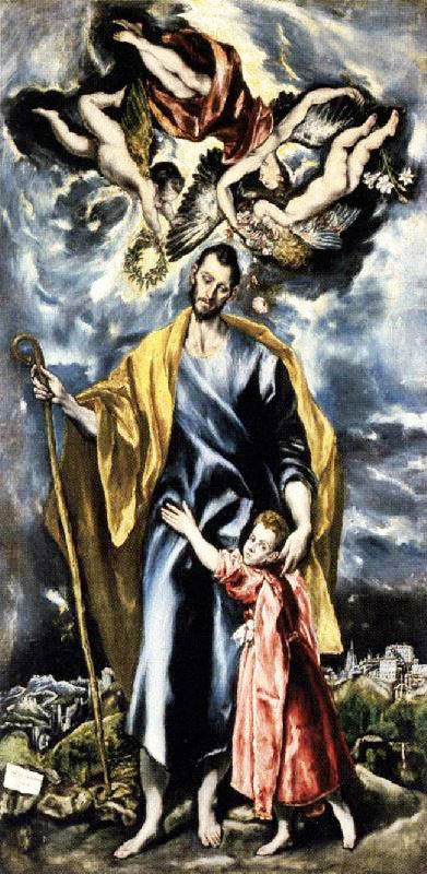 St Joseph And The Christ Child by El Greco