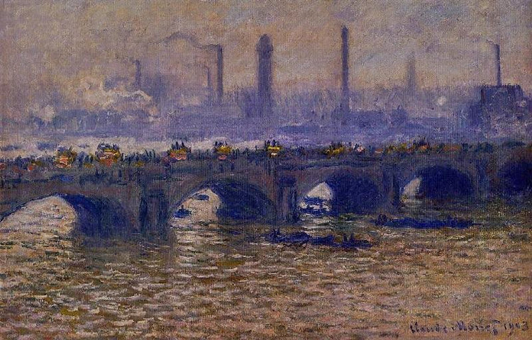 Waterloo Bridge, Grey Weather, 1901 by Claude Oscar Monet