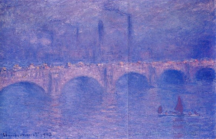 Waterloo Bridge, Hazy Sun by Claude Oscar Monet
