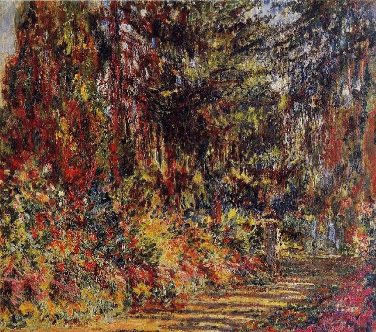The Path At Giverny by Claude Oscar Monet