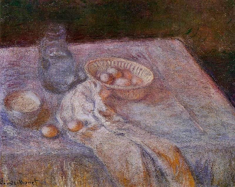 Still Life With Eggs by Claude Oscar Monet
