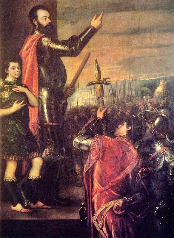 The Speech Of Alfonso D’Avalo by Titian