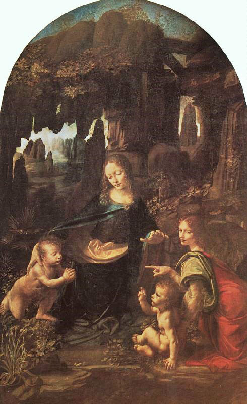 Virgin Of The Rocks, 1486 by Leonardo Da Vinci
