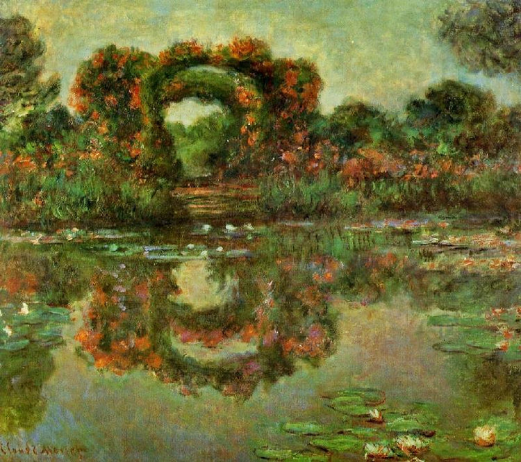 The Flowered Arches At Giverny by Claude Oscar Monet