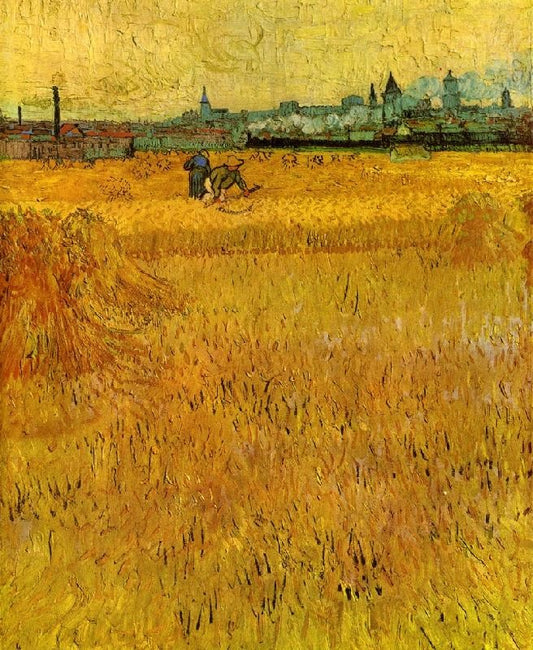 Arles: View From The Wheat Fields by Vincent van Gogh