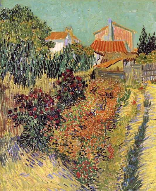 Garden Behind A House by Vincent van Gogh
