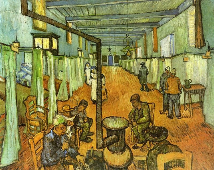 Ward In The Hospital At Arles by Vincent van Gogh
