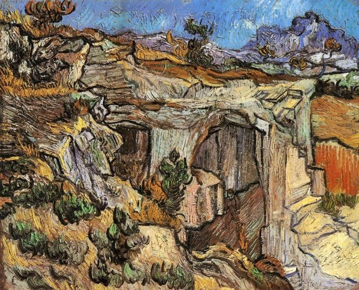 Entrance To A Quarry Near Saint-Remy by Vincent van Gogh
