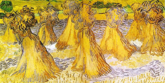 Sheaves Of Wheat by Vincent van Gogh