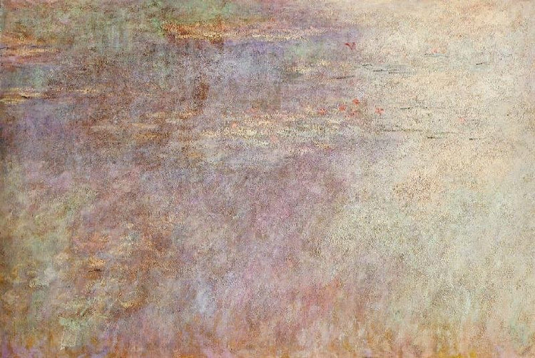 Water-Lillies Pond, Left Half by Claude Oscar Monet