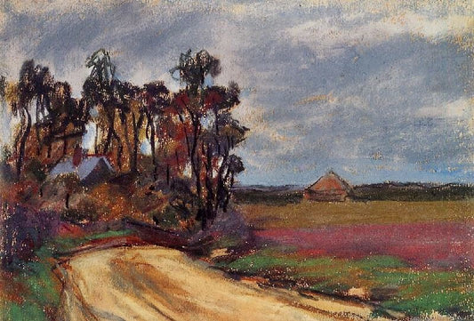 The Road And The House by Claude Oscar Monet