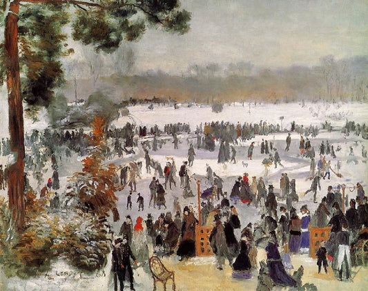Skaters In The Bois De Boulogne by Pierre Auguste Renoir