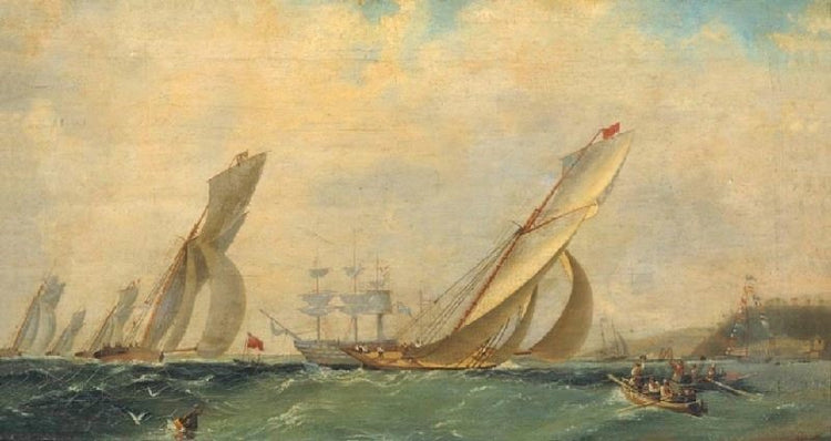 Frigate On A Sea by Ivan Constantinovich Aivazovsk