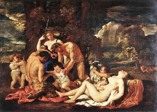 The Nurture Of Bacchus by Nicolas Poussin