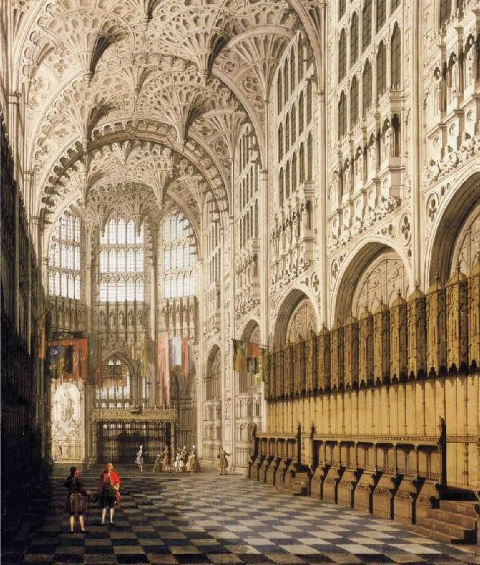 The Interior Of Henry Vii’S Chapel In Westminster Abbey by Canaletto