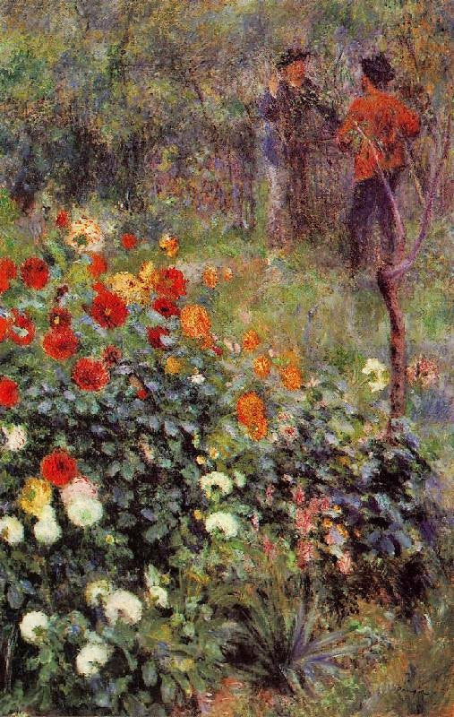 The Garden In The Rue Cortot At Montmartre by Pierre Auguste Renoir