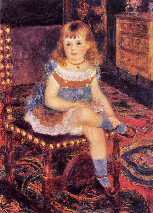 Georgette Charpentier Seated by Pierre Auguste Renoir