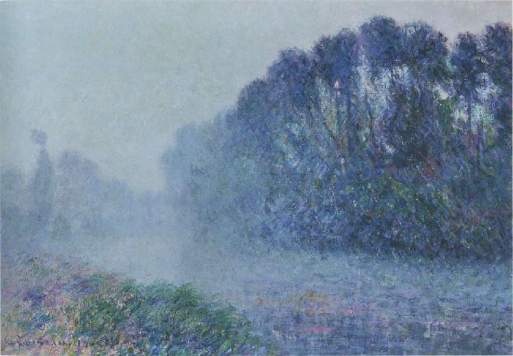 By The Eure River, Mist Effect by Gustave Loiseau