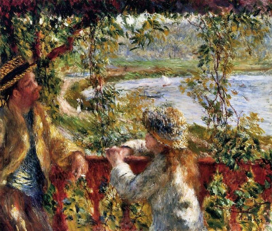 Near The Lake by Pierre Auguste Renoir